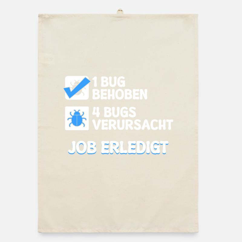 Developer Coden Skripting Bugs Debug Bugfixing Organic dish towel
