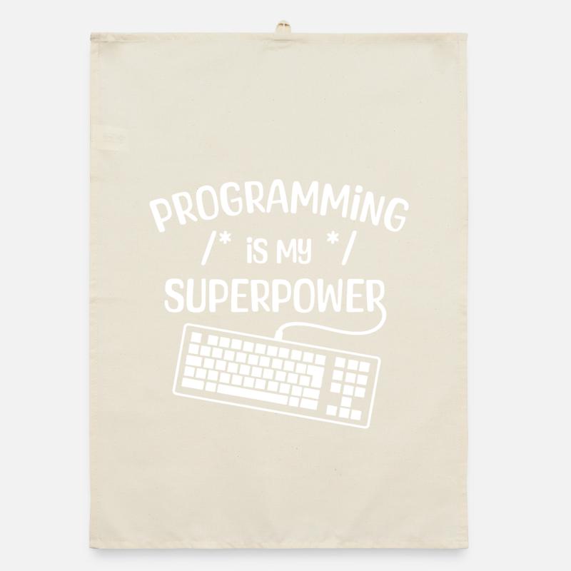 Computerfreak Developer Statement Coding Computer Science Organic dish towel