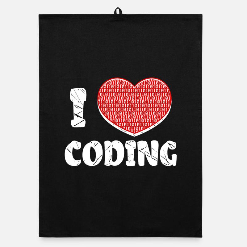 Développeur Heart Coding Statement Programmeur Torchon bio