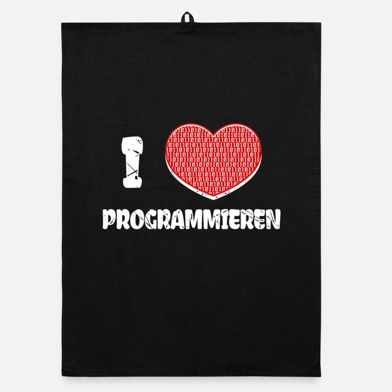 Developer Heart Programmer Statement Computer Science Organic dish towel