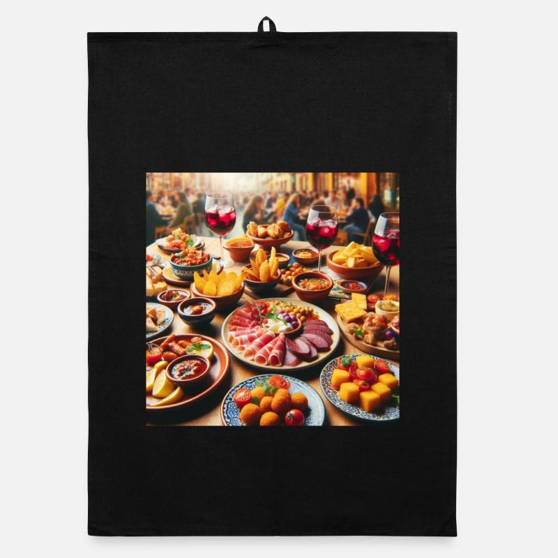 Spanische Tapas Organic Geschirrtuch