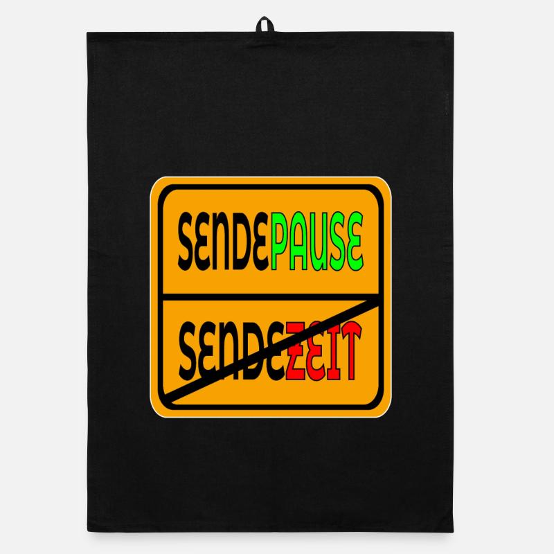 SENDEZEIT SENDEPAUSE Organic Geschirrtuch