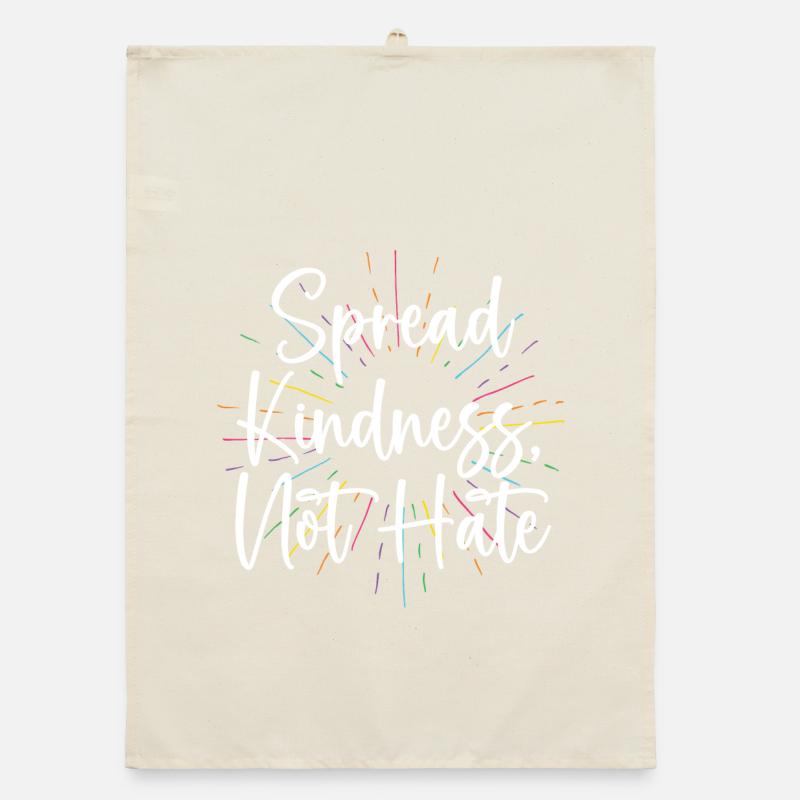 LGBT Pride Month - Spread Kindness Not Hate Organic dish towel