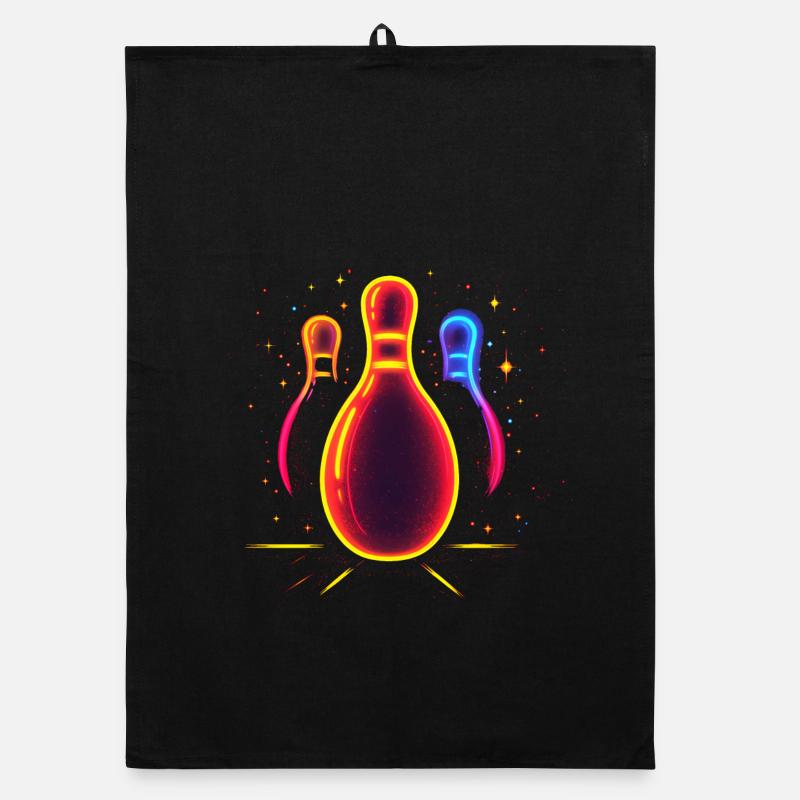 90s Bowling Lovers Organic dish towel