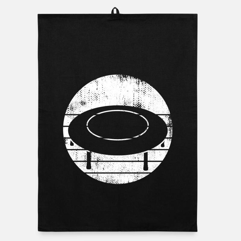 Trampoline Sketch Organic dish towel