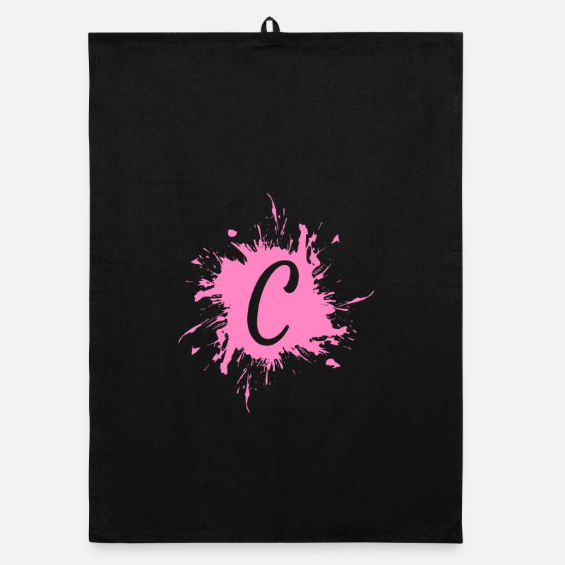 Buchstabe C - Anfangsbuchstabe C Organic Geschirrtuch