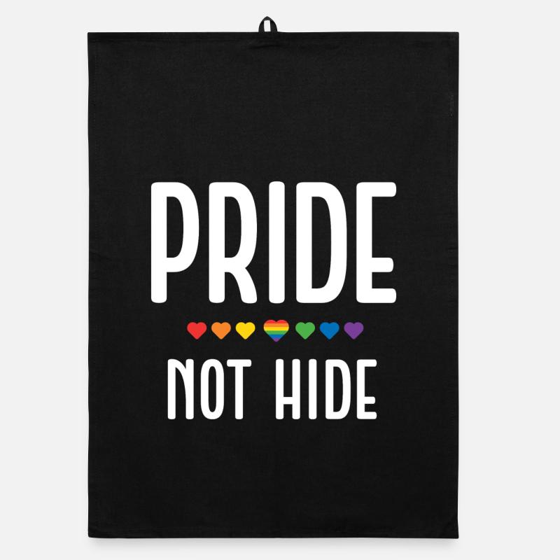 Mois de la fierté LGBT - Pride, not hide Torchon bio