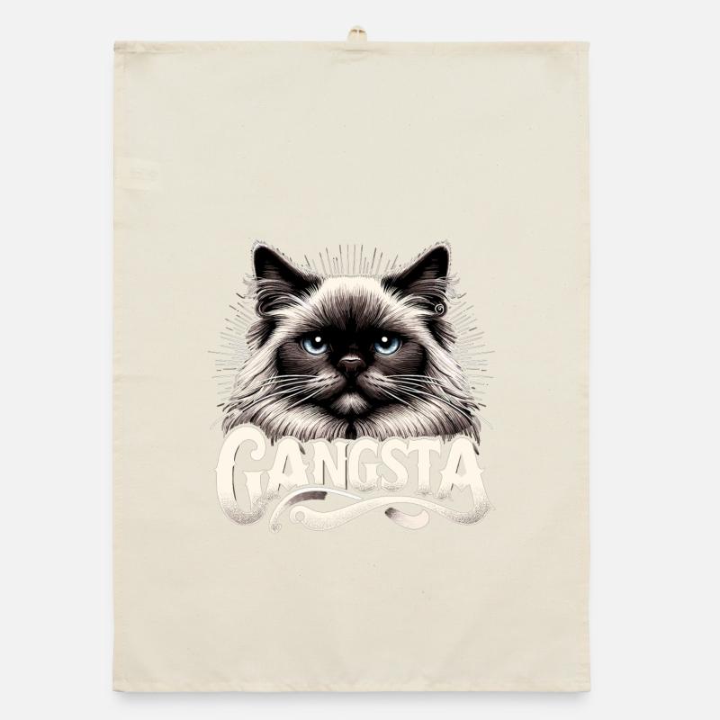 Chat Birman Sacré Chat Birman Gangsta Cadeau Torchon bio