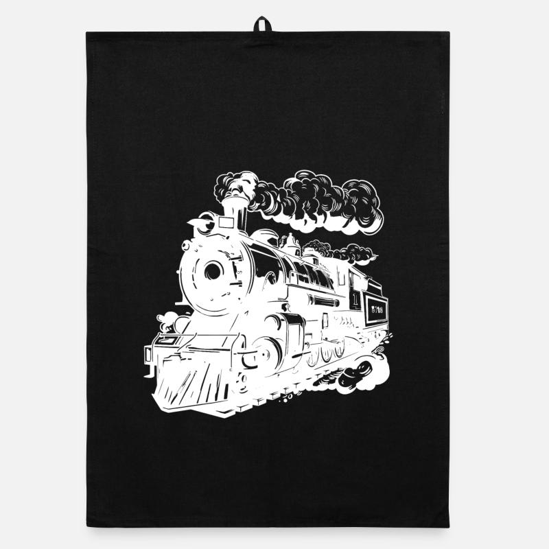 Graphisme de locomotive Torchon bio