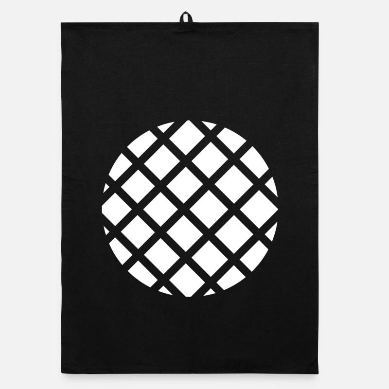 pie circle grid Organic dish towel