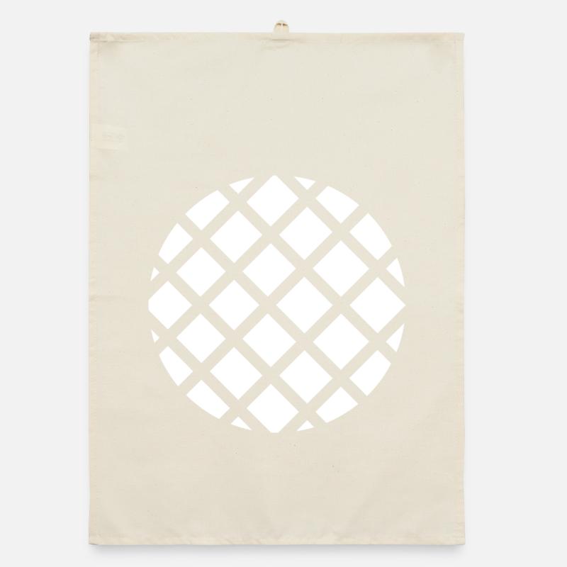 pie circle grid Organic dish towel