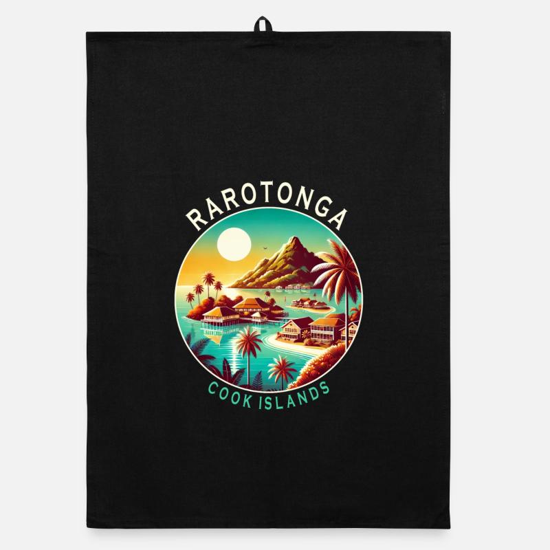 Parotonga Cook Islands Pazifik Reise Organic Geschirrtuch