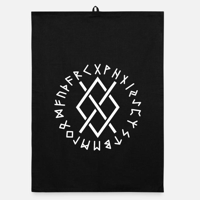 Runes de Gungnir blanches Torchon bio