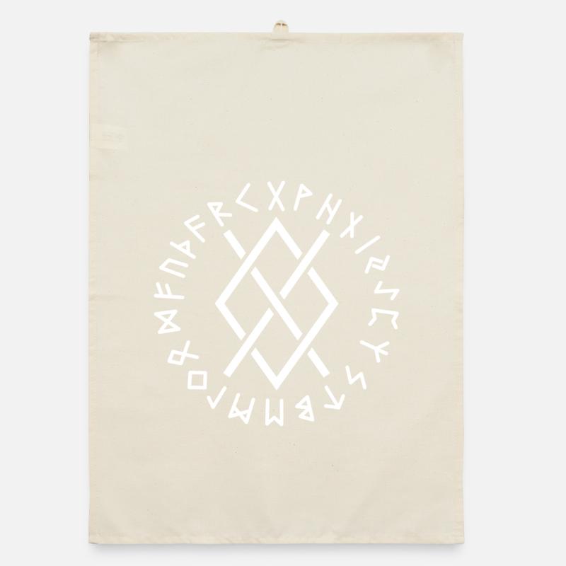 Runes de Gungnir blanches Torchon bio
