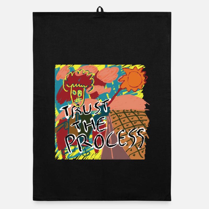 Trust the process Organic dish towel