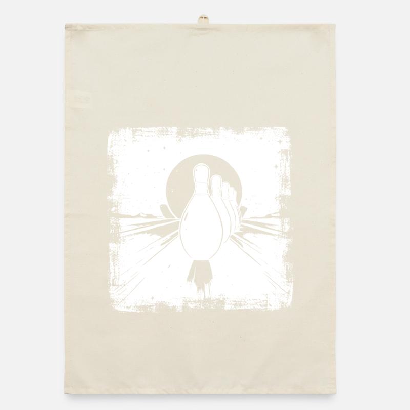 Bowling Pins Organic dish towel