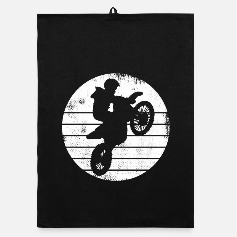 Dessin de pilote de motocross Torchon bio