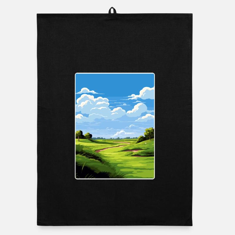 Bethpage Black Golf Course Travel Poster Souvenir Organic dish towel