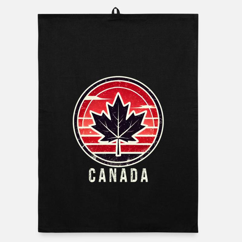 Feuille d'érable du Canada Toronto Torchon bio