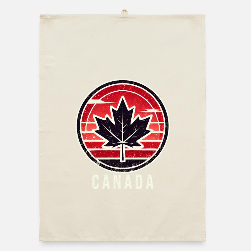 Feuille d'érable du Canada Toronto Torchon bio