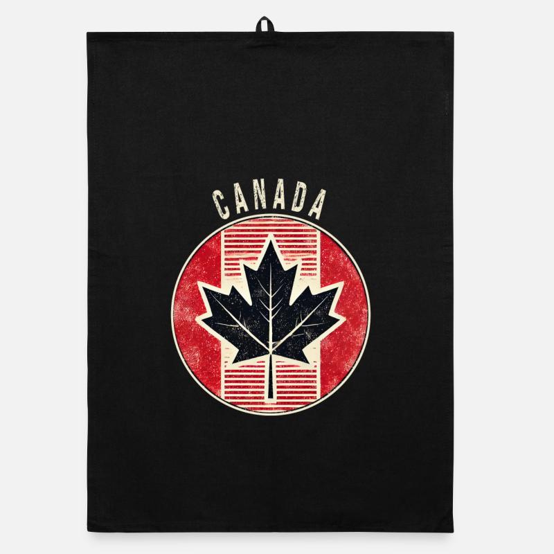 Canada maple leaf design Organic dish towel