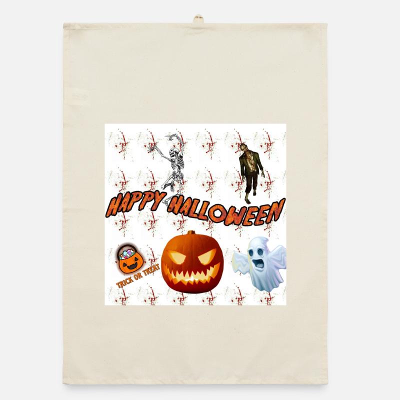 Frohes Halloween Version 3 Organic Geschirrtuch