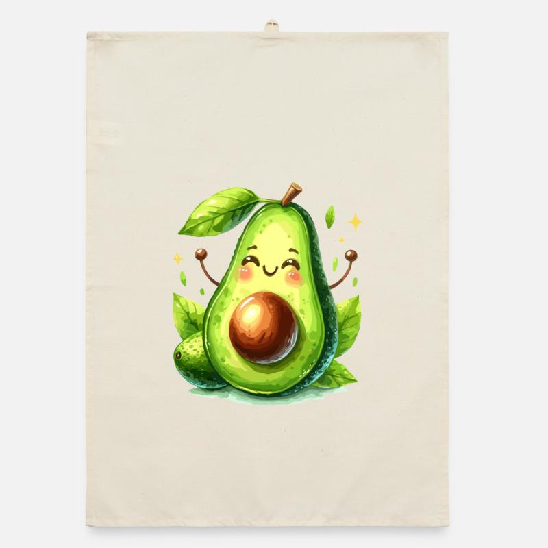 Avocado Funny Positive Optimism Gift Organic dish towel
