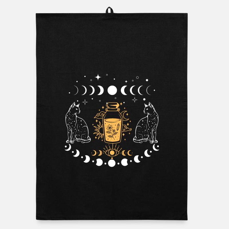 Bouteille d’alchimie pour chat au clair de lune Torchon bio