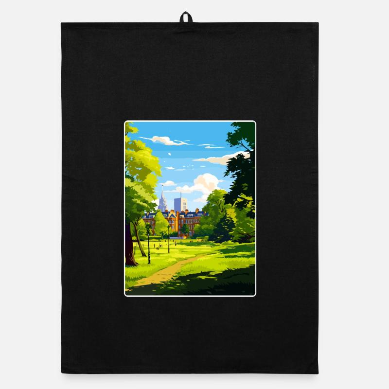 Ealing Angleterre Londres Affiche de voyage Souvenir WPA Torchon bio
