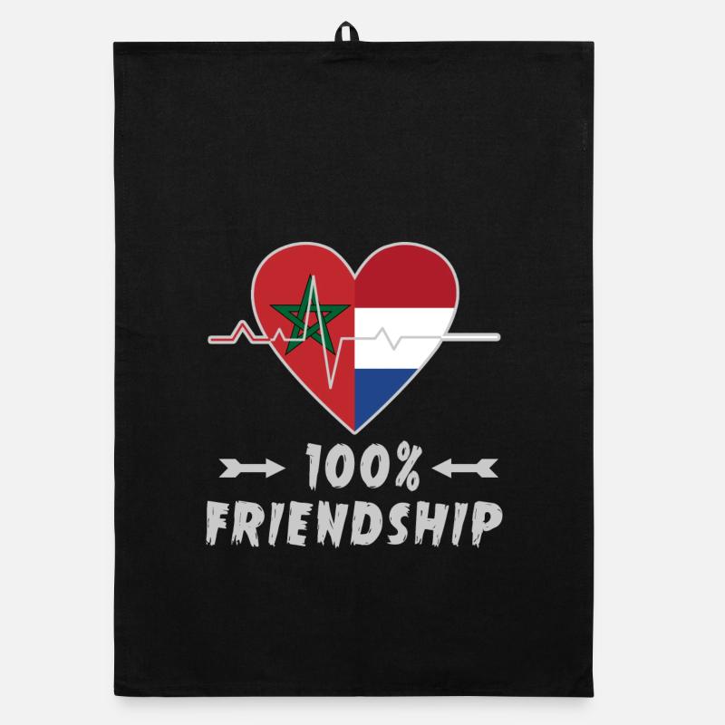 Morocco and Netherlands 100% friendship Organic dish towel