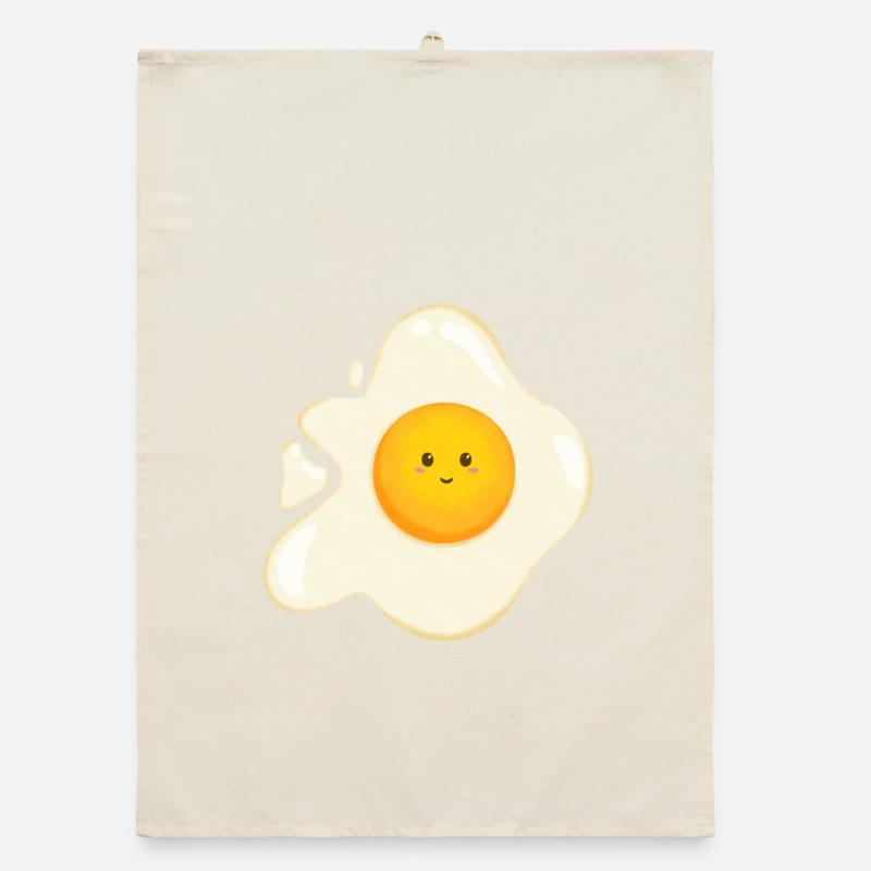 Süßes Spiegelei Organic Geschirrtuch