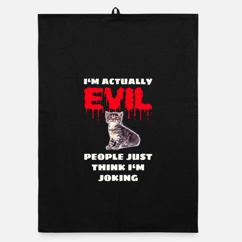 Bad Kitten Organic dish towel