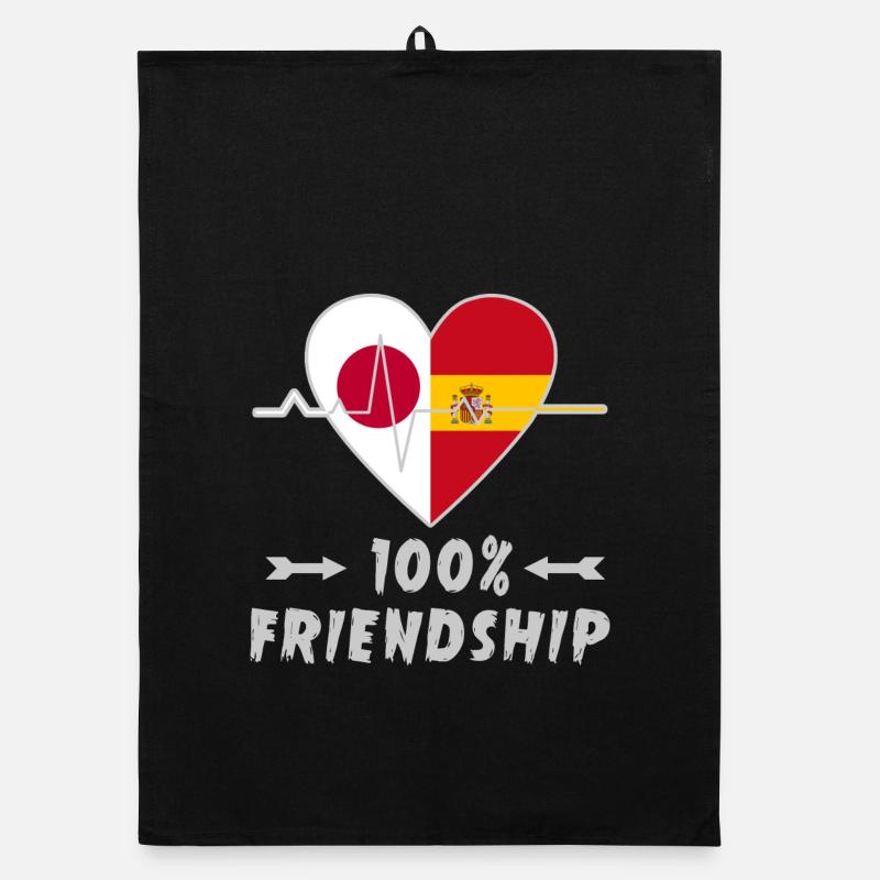 Japan und Spanien 100% Freundschaft Organic Geschirrtuch