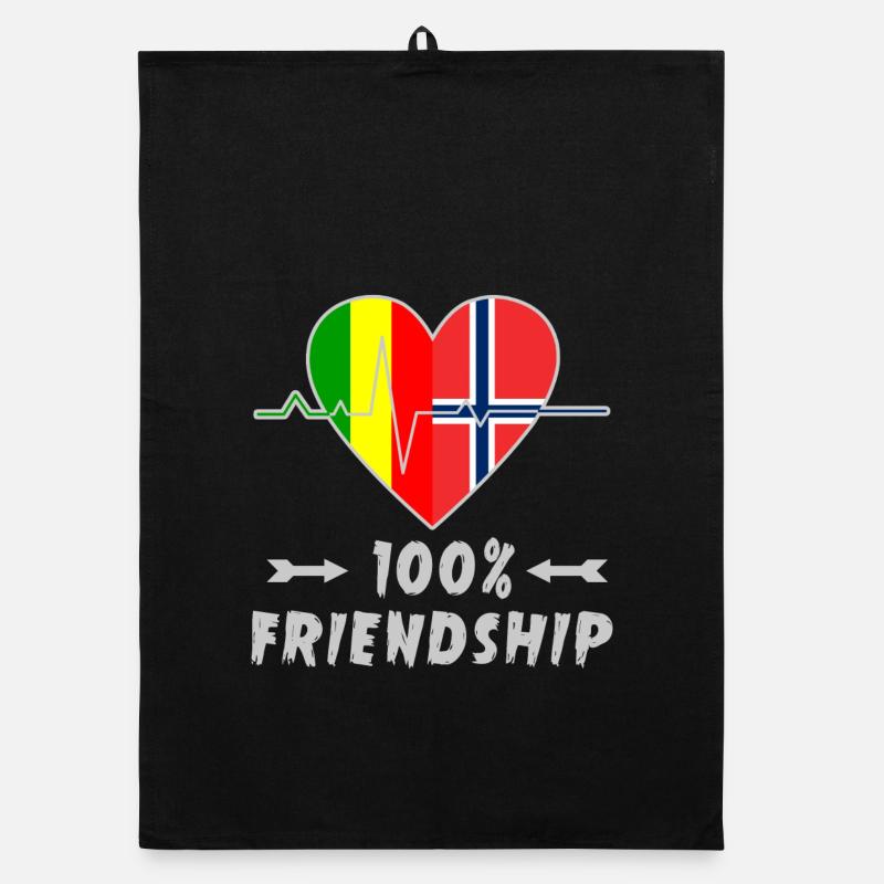 Mali und Norwegen 100% Freundschaft Organic Geschirrtuch