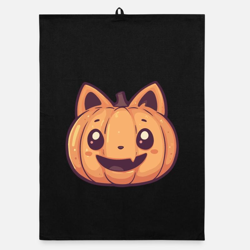 Cute pumpkin Organic dish towel