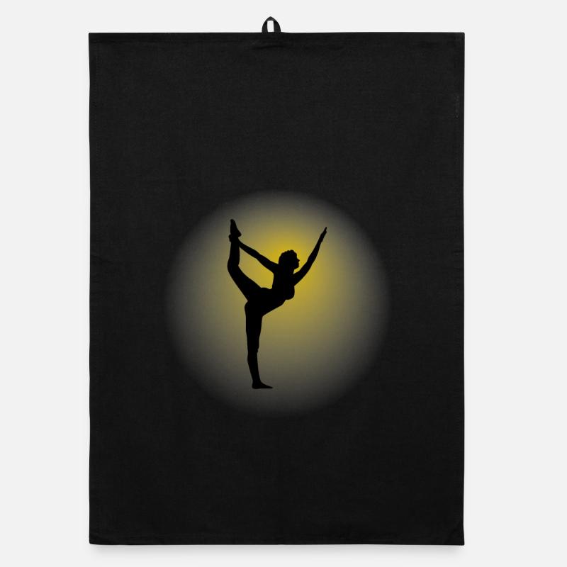 Silhouette 3 - Torchon bio - noir