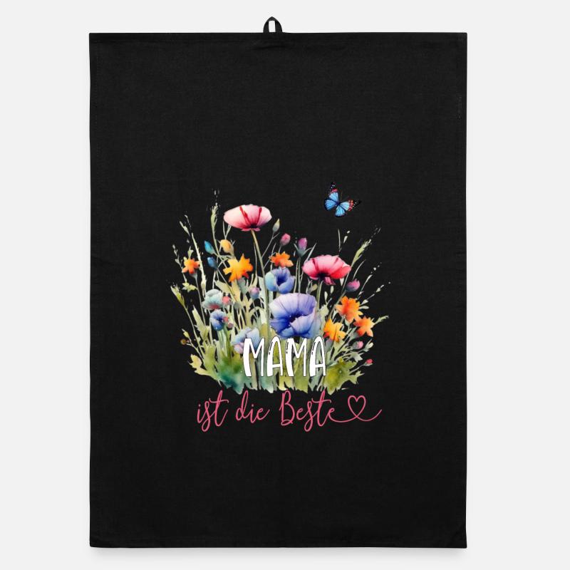 Mama ist die Beste! Organic Geschirrtuch