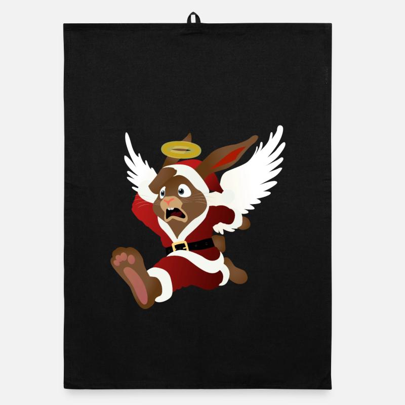Santa's help - the Easter Bunny Organic dish towel