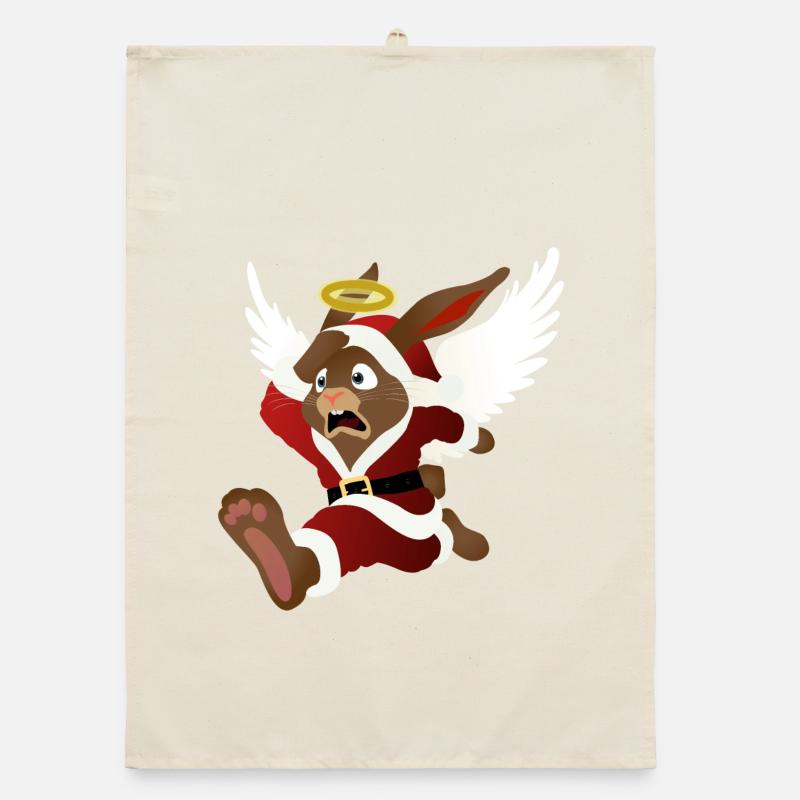 Santa's help - the Easter Bunny Organic dish towel