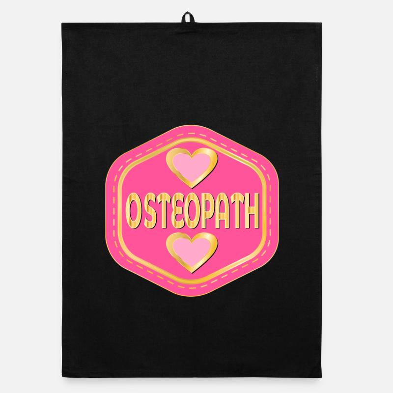 HEART OSTEOPATH Organic dish towel