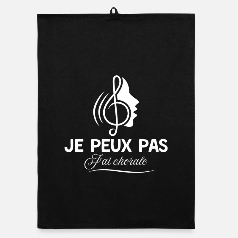 Je peux pas j'ai chorale Torchon bio