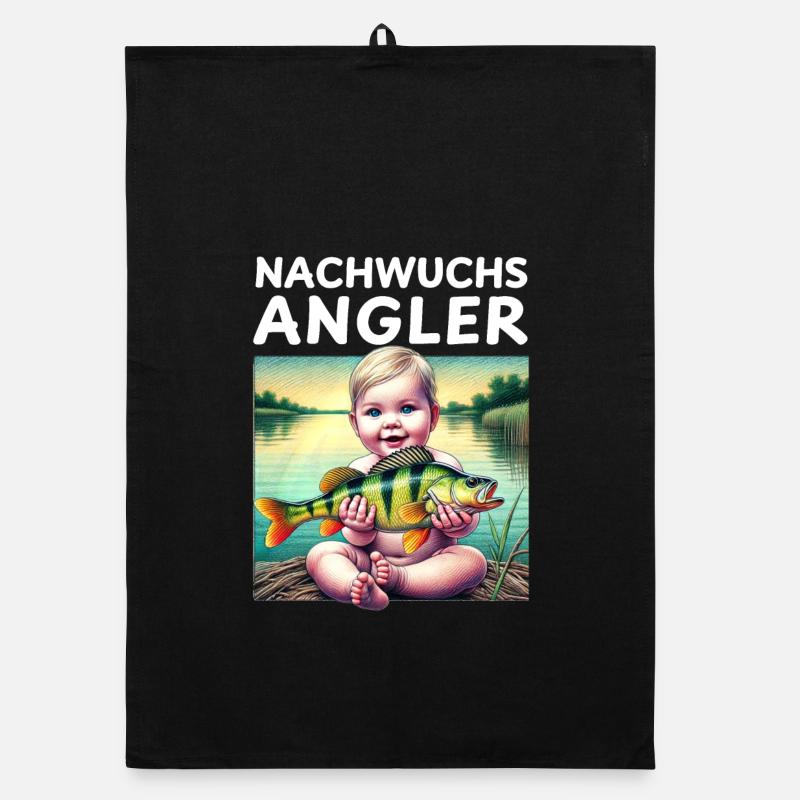 Junior Angler - Cadeau pour bébé Torchon bio