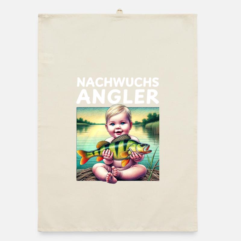 Junior Angler - Cadeau pour bébé Torchon bio