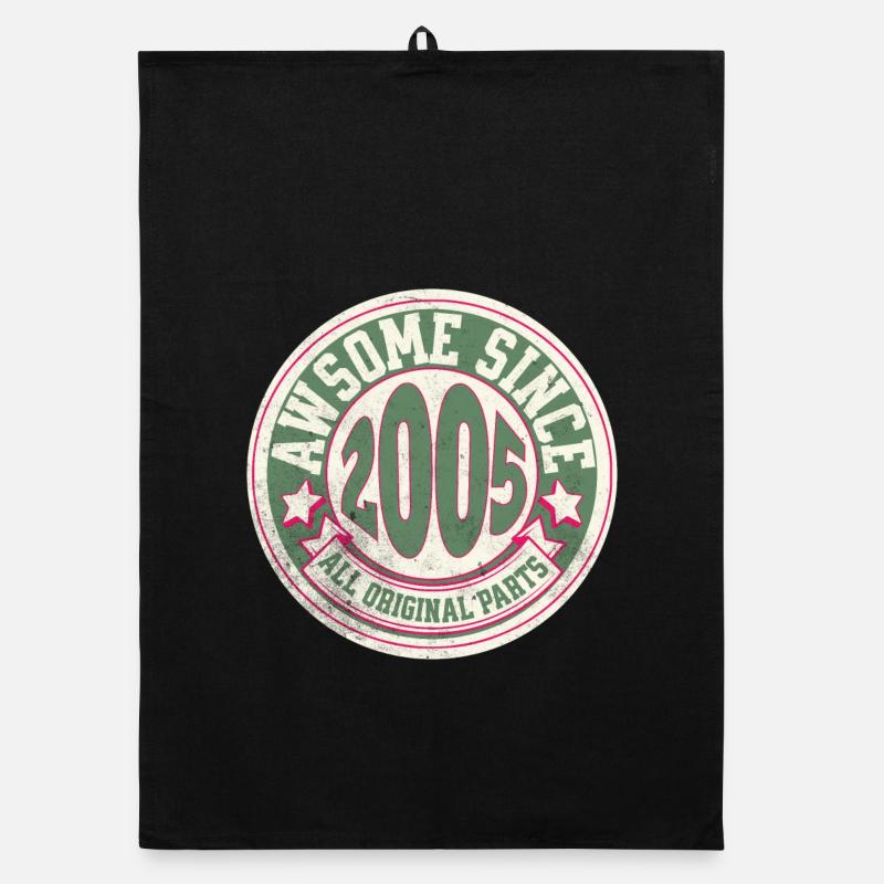 Vintage-Logo 2005 authentische Herkunft Organic Geschirrtuch