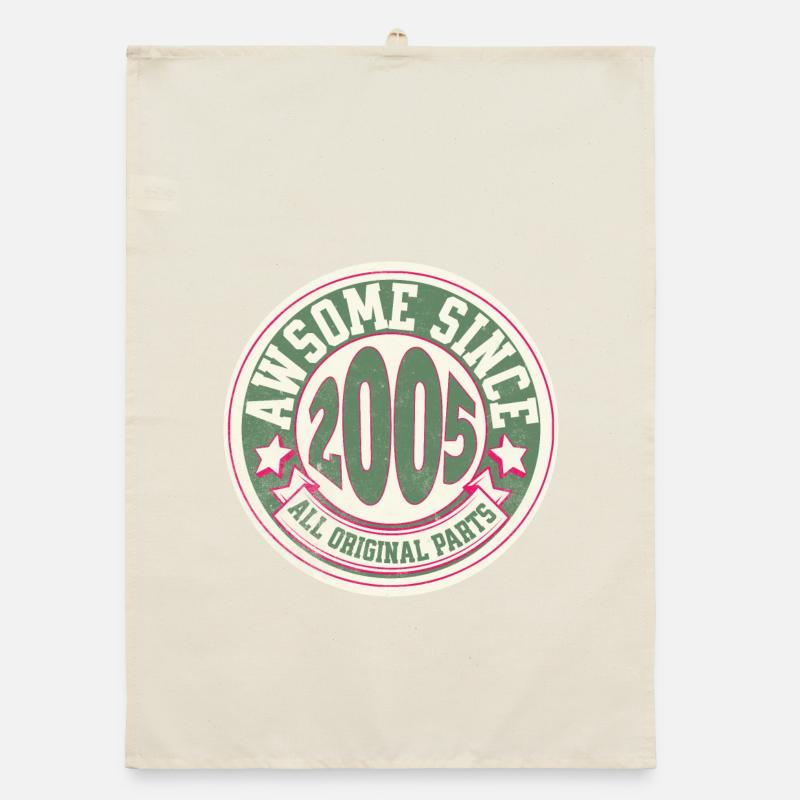 Vintage-Logo 2005 authentische Herkunft Organic Geschirrtuch