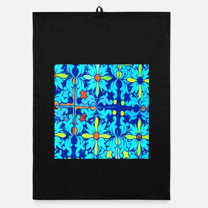 Blue ceramic Organic dish towel