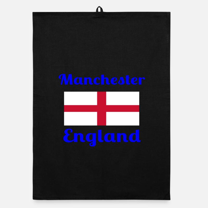 Manchester, Angleterre - Imprimés élégants Torchon bio