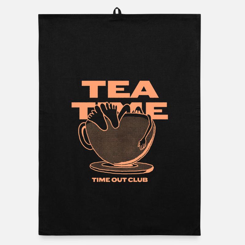 Tea Time – Entspannte Auszeit Organic Geschirrtuch