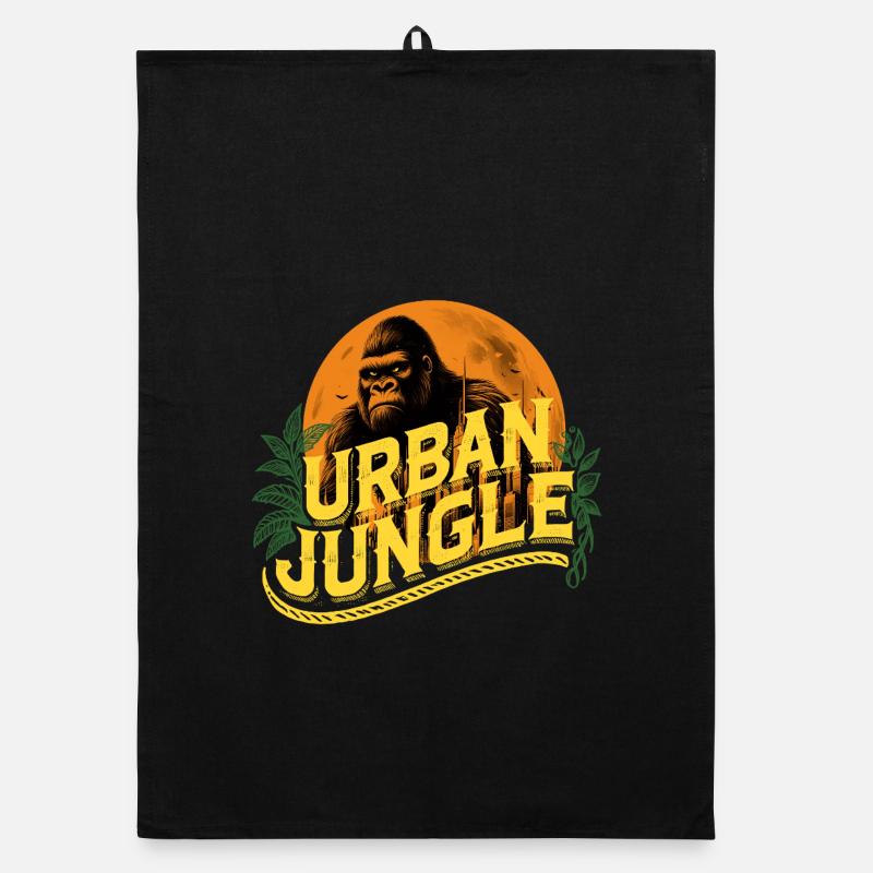Urban Jungle Logo Couleur Torchon bio