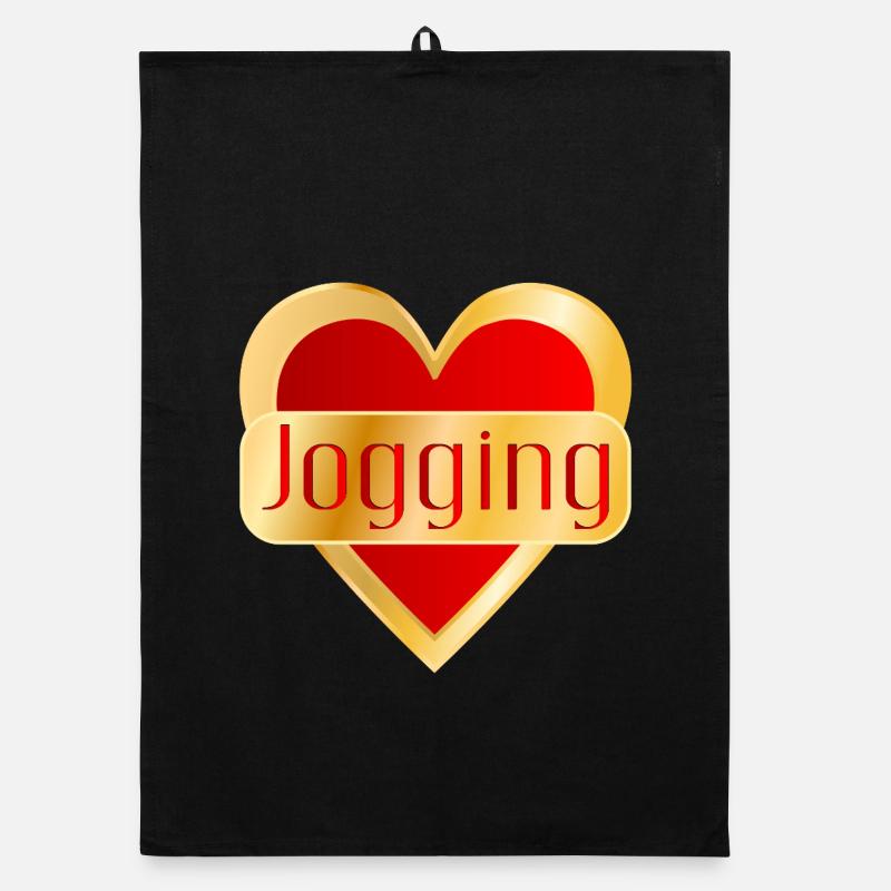 COURSE À PIED JOGGING CŒUR Torchon bio